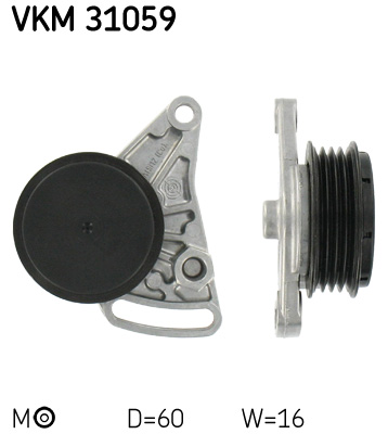 Spannrolle, Keilrippenriemen SKF VKM31059