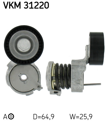 Spannrolle, Keilrippenriemen SKF VKM31220