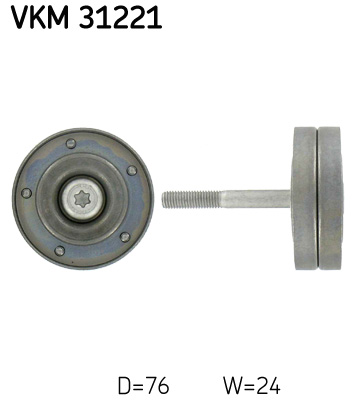 Umlenk-/Führungsrolle, Keilrippenriemen SKF VKM31221