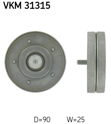 Umlenk-/Führungsrolle, Keilrippenriemen SKF VKM31315