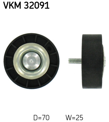 Umlenk-/Führungsrolle, Keilrippenriemen SKF VKM32091