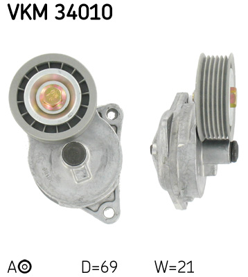 Spannrolle, Keilrippenriemen SKF VKM34010