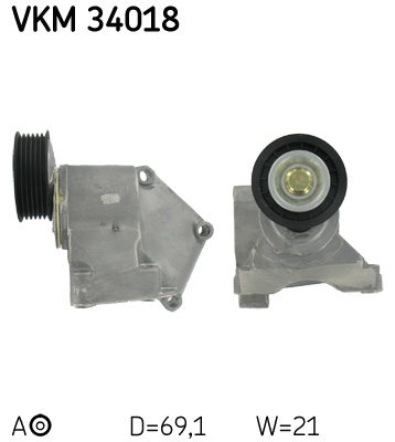Spannrolle, Keilrippenriemen SKF VKM34018