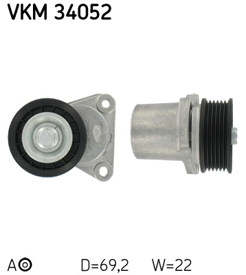 Spannrolle, Keilrippenriemen SKF VKM34052