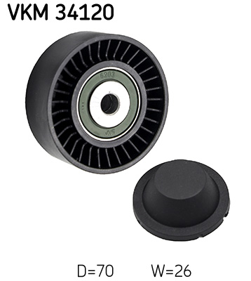 Umlenk-/Führungsrolle, Keilrippenriemen SKF VKM34120