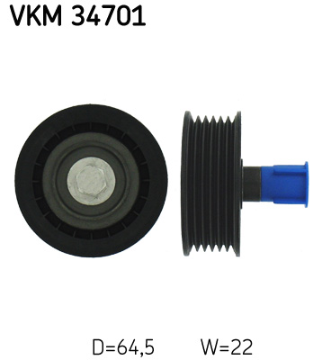 Umlenk-/Führungsrolle, Keilrippenriemen SKF VKM34701