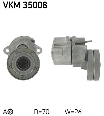 Spannrolle, Keilrippenriemen SKF VKM35008