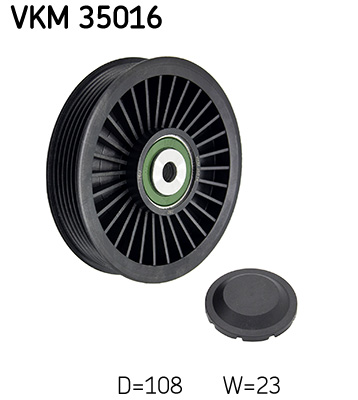 Umlenk-/Führungsrolle, Keilrippenriemen SKF VKM35016