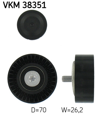 Umlenk-/Führungsrolle, Keilrippenriemen