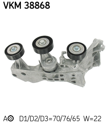 Spannrolle, Keilrippenriemen SKF VKM38868