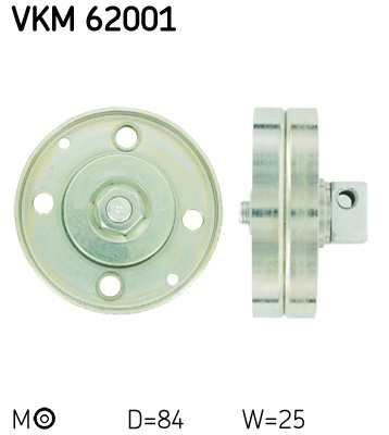 Spannrolle, Keilrippenriemen SKF VKM62001