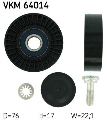 Umlenk-/Führungsrolle, Keilrippenriemen