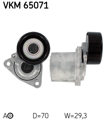 Spannrolle, Keilrippenriemen SKF VKM65071