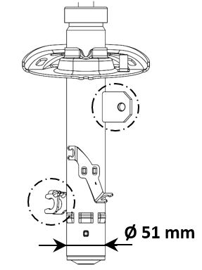 Stoßdämpfer KYB 3338004