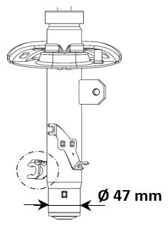 Stoßdämpfer KYB 3338013