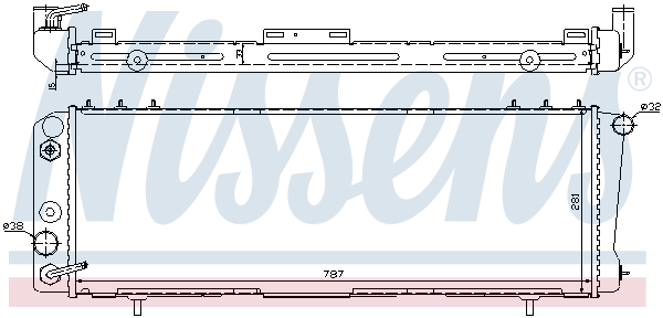 Kühler, Motorkühlung NISSENS 60986