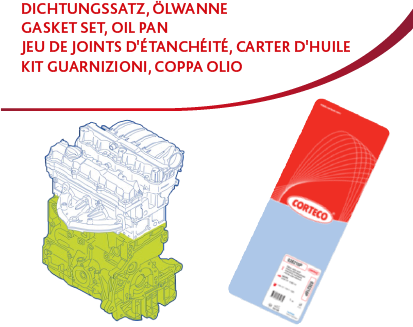 Dichtungssatz, Kurbelgehäuse CORTECO 428401P