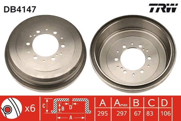 Bremstrommel TRW DB4147
