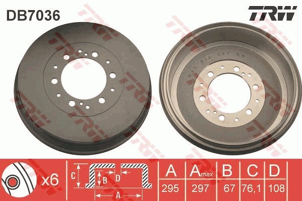 Bremstrommel TRW DB7036