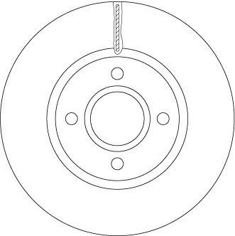 Bremsscheibe TRW DF6509
