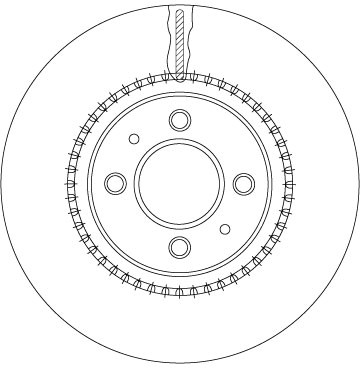 Bremsscheibe TRW DF6904