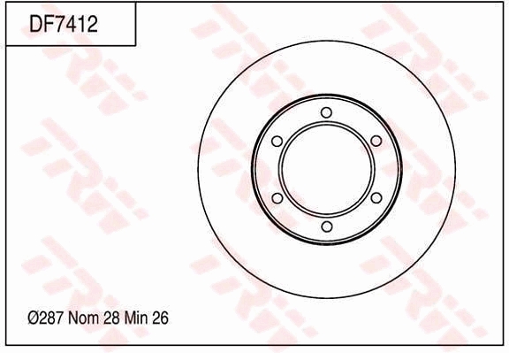Bremsscheibe TRW DF7412