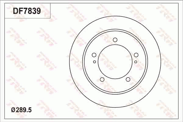 Bremsscheibe TRW DF7839