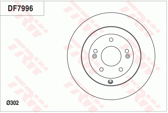 Bremsscheibe TRW DF7996