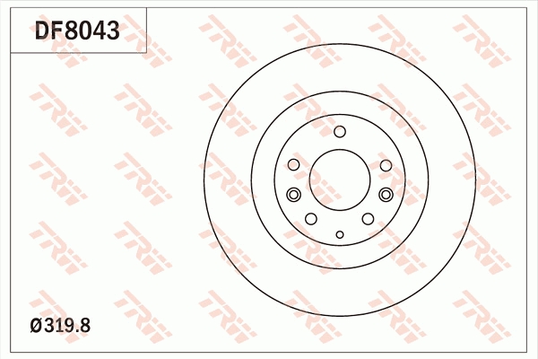 Bremsscheibe TRW DF8043