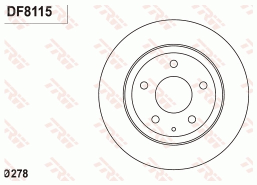 Bremsscheibe TRW DF8115