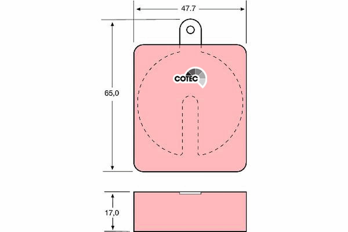 Bremsbelagsatz, Scheibenbremse TRW GDB704