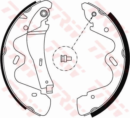 Bremsbackensatz TRW GS8483