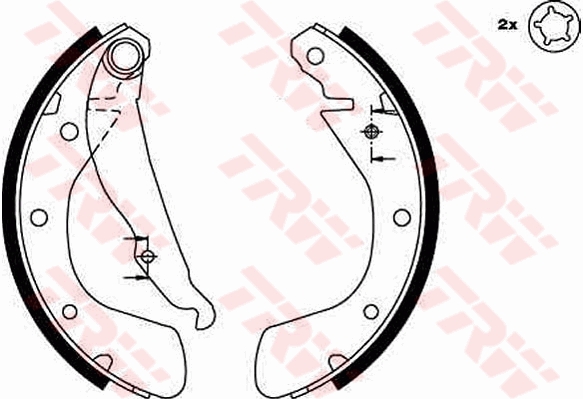 Bremsbackensatz TRW GS8542