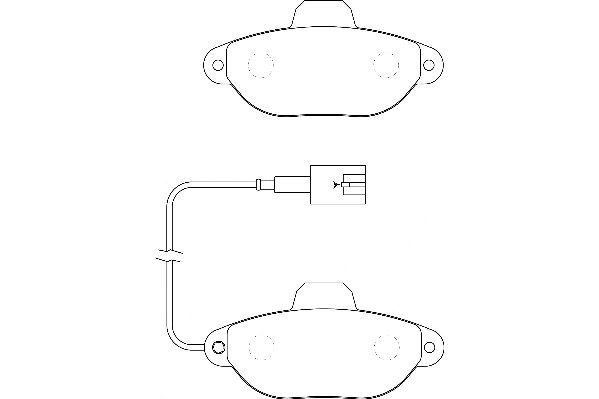 Bremsbelagsatz, Scheibenbremse Omnicraft 2134830
