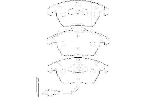 Bremsbelagsatz, Scheibenbremse Omnicraft 2134844