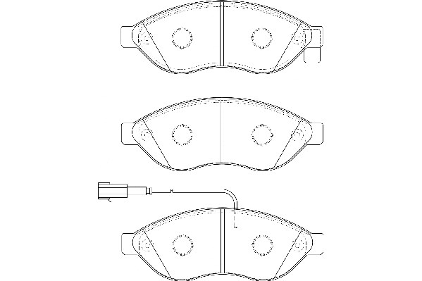 Bremsbelagsatz, Scheibenbremse Omnicraft 2134900
