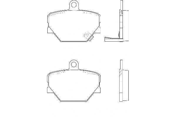 Bremsbelagsatz, Scheibenbremse Omnicraft 2134906