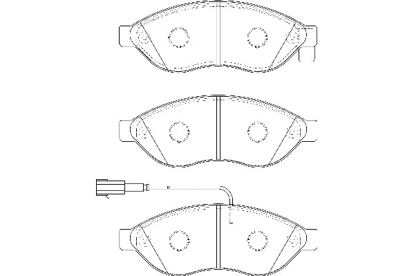 Bremsbelagsatz, Scheibenbremse Omnicraft 2134932