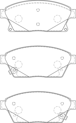 Bremsbelagsatz, Scheibenbremse Omnicraft 2134994