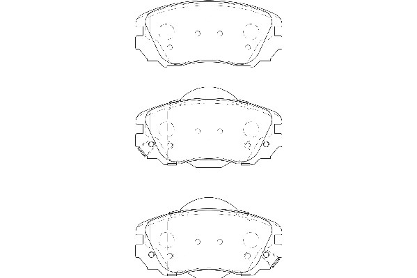 Bremsbelagsatz, Scheibenbremse Omnicraft 2135002