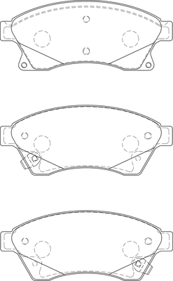 Bremsbelagsatz, Scheibenbremse Omnicraft 2135022