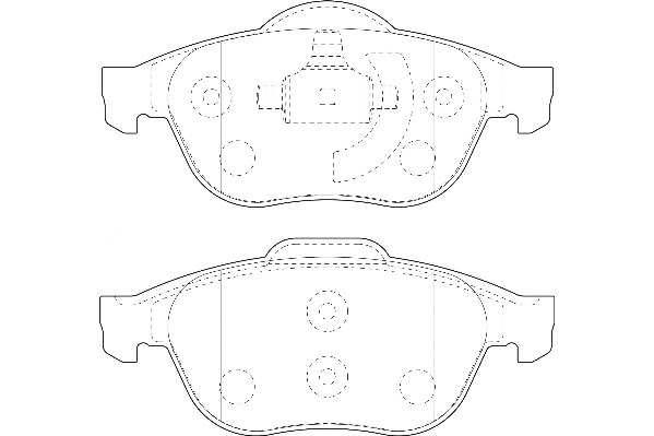 Bremsbelagsatz, Scheibenbremse Omnicraft 2135029