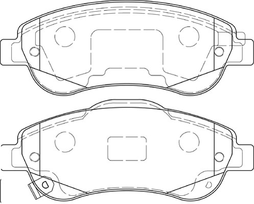 Bremsbelagsatz, Scheibenbremse Omnicraft 2135144