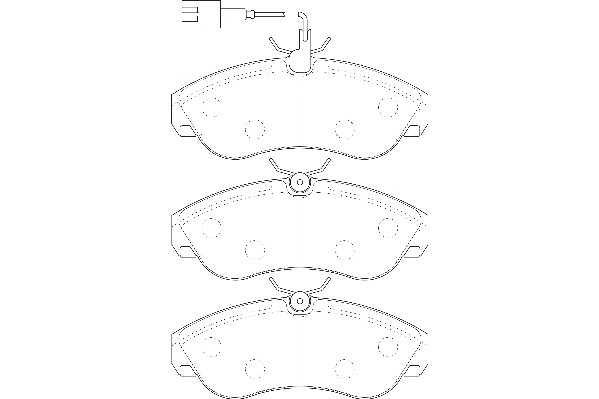 Bremsbelagsatz, Scheibenbremse Omnicraft 2135186