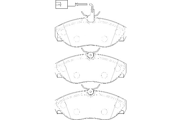 Bremsbelagsatz, Scheibenbremse Omnicraft 2135194