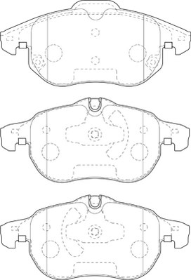 Bremsbelagsatz, Scheibenbremse Omnicraft 2135196