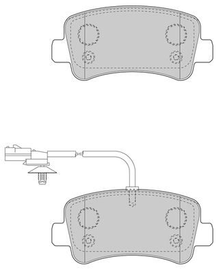 Bremsbelagsatz, Scheibenbremse Omnicraft 2143239