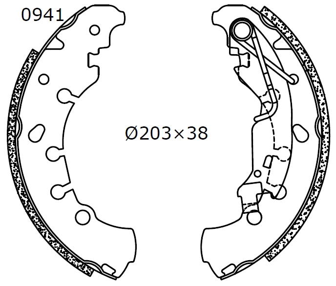 Bremsbackensatz Omnicraft 2255641