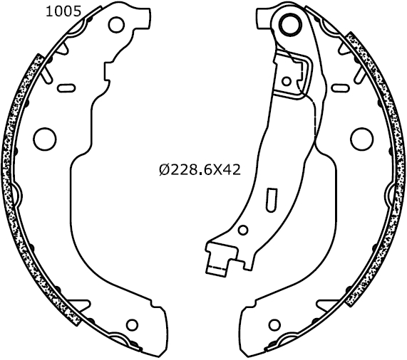 Bremsbackensatz Omnicraft 2255654
