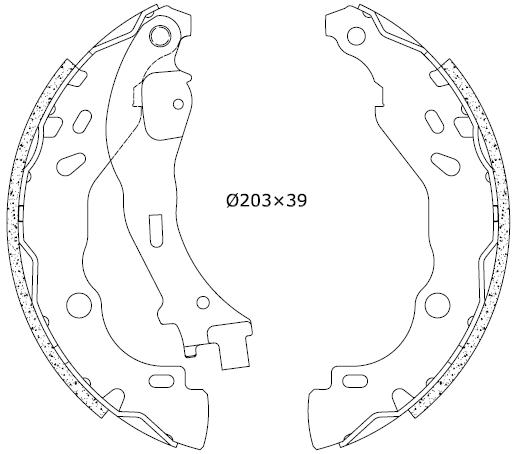 Bremsbackensatz Omnicraft 2255706